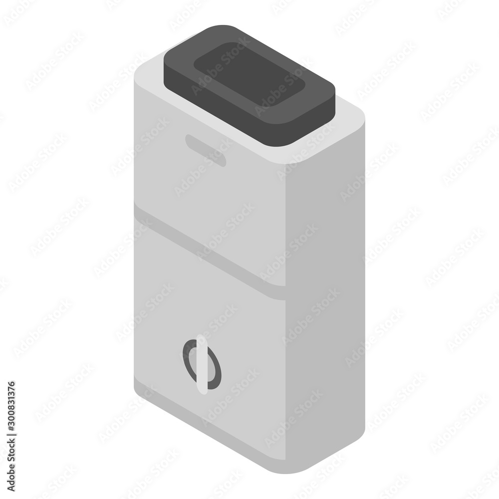 Heavy boiler icon. Isometric of heavy boiler vector icon for web design isolated on white background Heavy boiler icon. Isometric of heavy boiler vector icon for web design isolated on white background