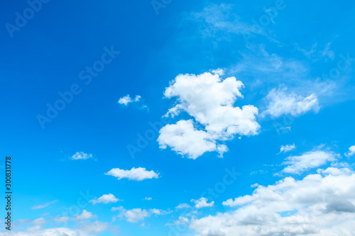 Beautiful sky and white clouds in daylight