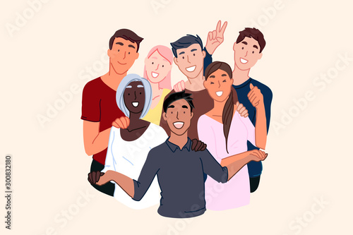 Friendship of nationalities, cosmopolite society, international community concept
