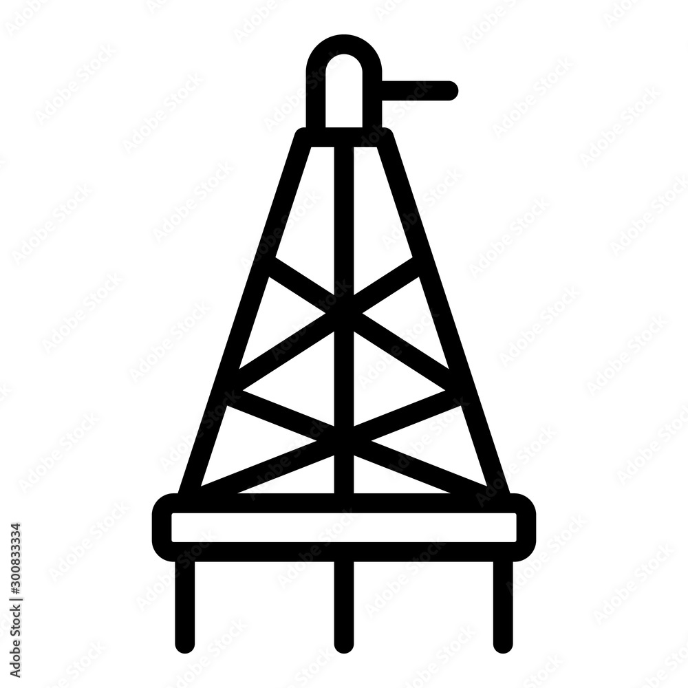 Oil Derrick Vector