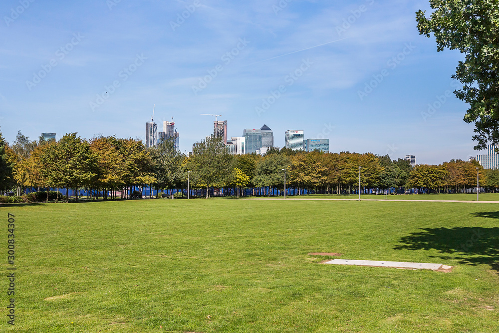 Obraz premium park in London greenwich city views