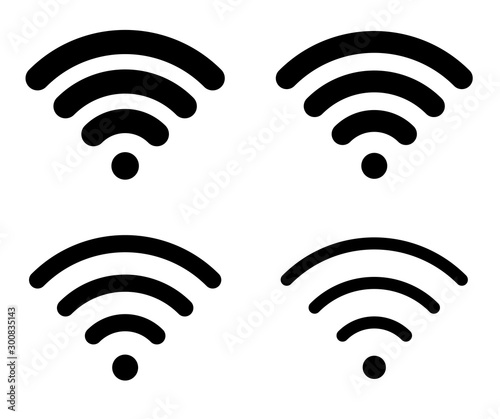 通信　Wi-Fiアイコンセット 