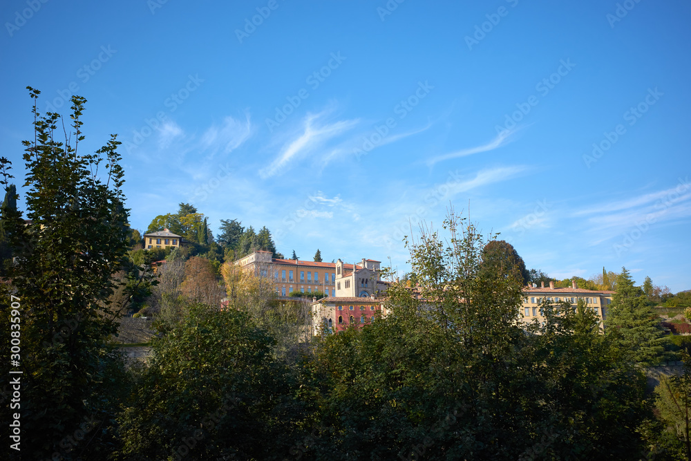 Bergamo, La Citta Alta, sunny day