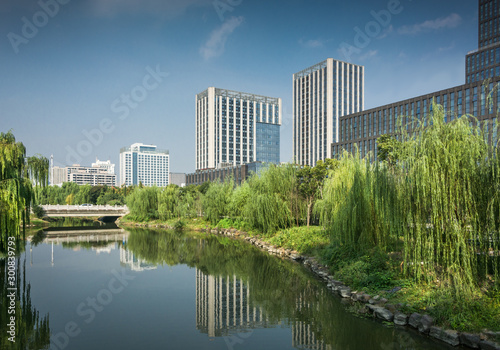 Modern business building in China