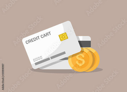 Credit card coins, cash get a bank card