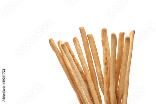 Obraz na płótnie Grissini sticks on a white background