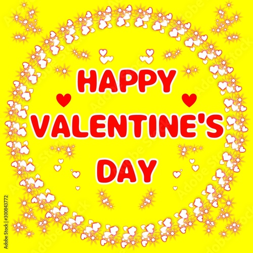 Wallpaper Mural happy valentine's day greeting lettering for poster and banner Torontodigital.ca
