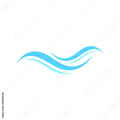 Water wave icon vector illustration design logo © Erta