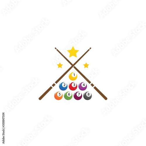 Billiard logo vector
