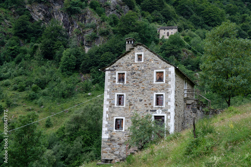 vacant residential building in the Italian Alps