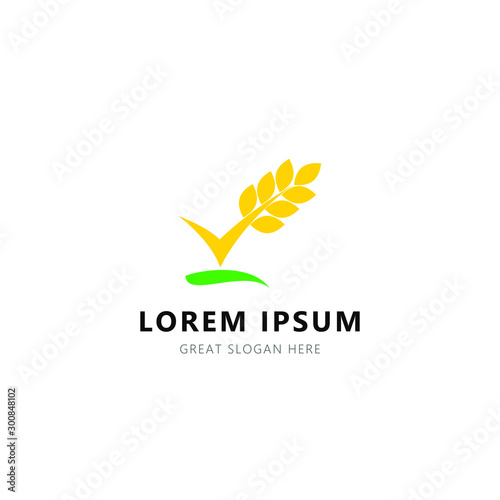 Agro Development company logo design template. landscape icon. Agriculture abstract logotype nature