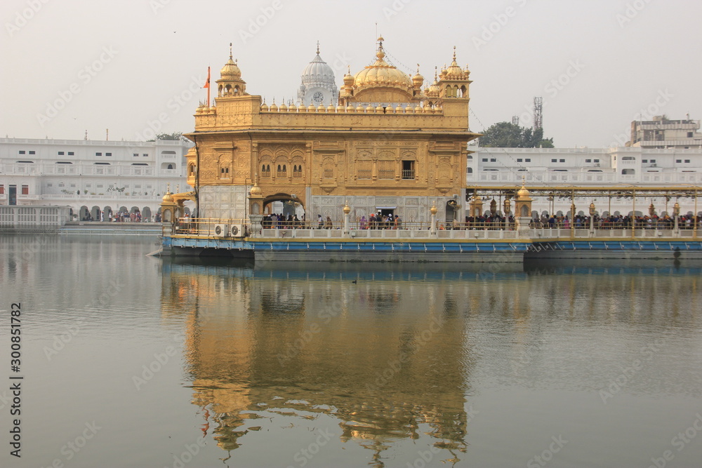 golden temple side view, beautiful , peaceful place.