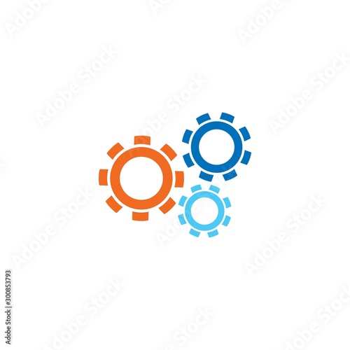 Gear Logo Template vector icon illustration design 