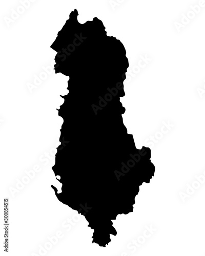 Karte von Albanien