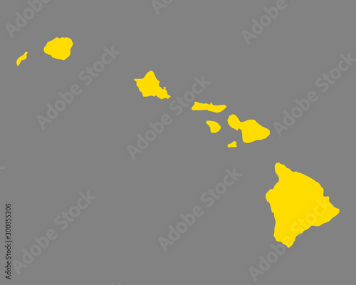 Karte von Hawaii