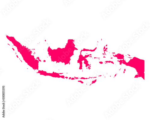 Karte von Indonesien