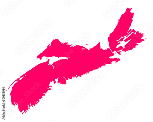 Karte von Nova Scotia