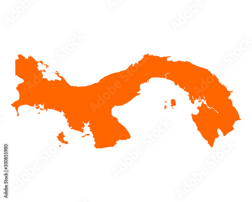 Karte von Panama