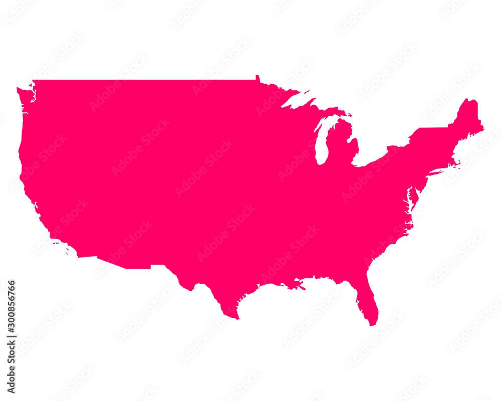 Fototapeta premium Mapa USA