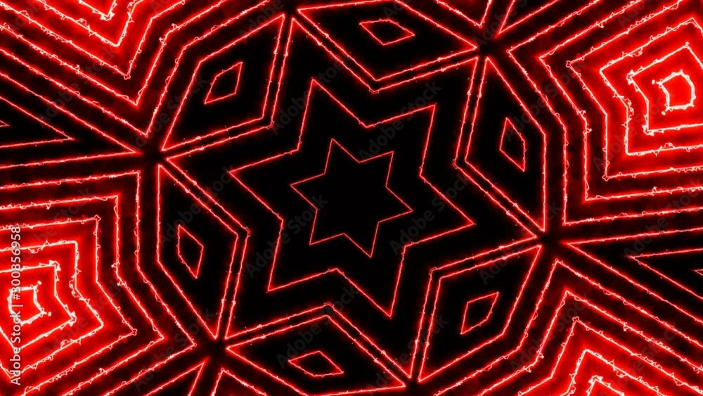 4K triangle Kaleidoscopic Abstract Background neon glow color moving seamless art loop background abstract motion screen background animated box shapes 4K loop lines design 4K laser show looped 