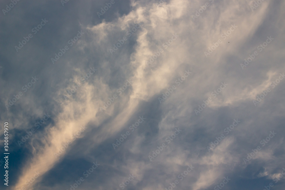 Blue sky background with soft white clouds Blue sky background with soft white clouds