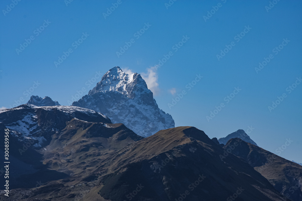 Fototapeta premium Mountain peak in swiss alps