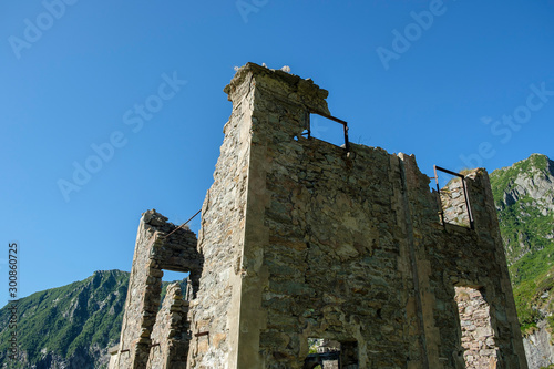 War ruin in the Italian Alps photo