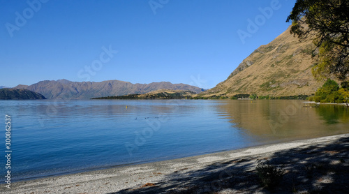 Glendu Bay lakeside, Lake Wanaka, Otago, New Zealand