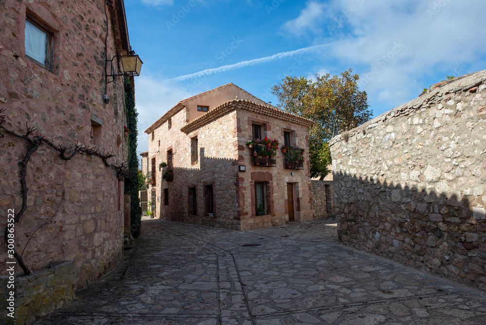 Old stone houses in the town of Medinaceli
