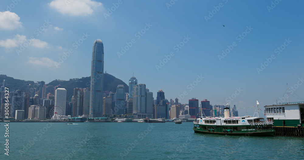 Fototapeta premium Hong Kong city downtown