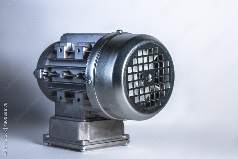 Electric motor for a bottling line at an industrial plant Food industry. Electric motor for a bottling line at an industrial plant Food industry.
