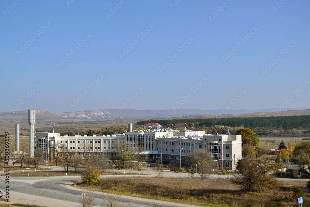 Multifunctional medical center under construction in Crimea
