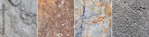 collection of 4 stone texture backgrounds