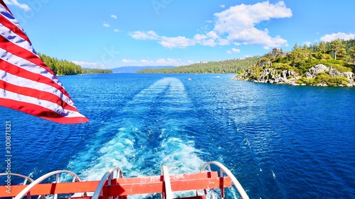Boat on Tahoe Lake