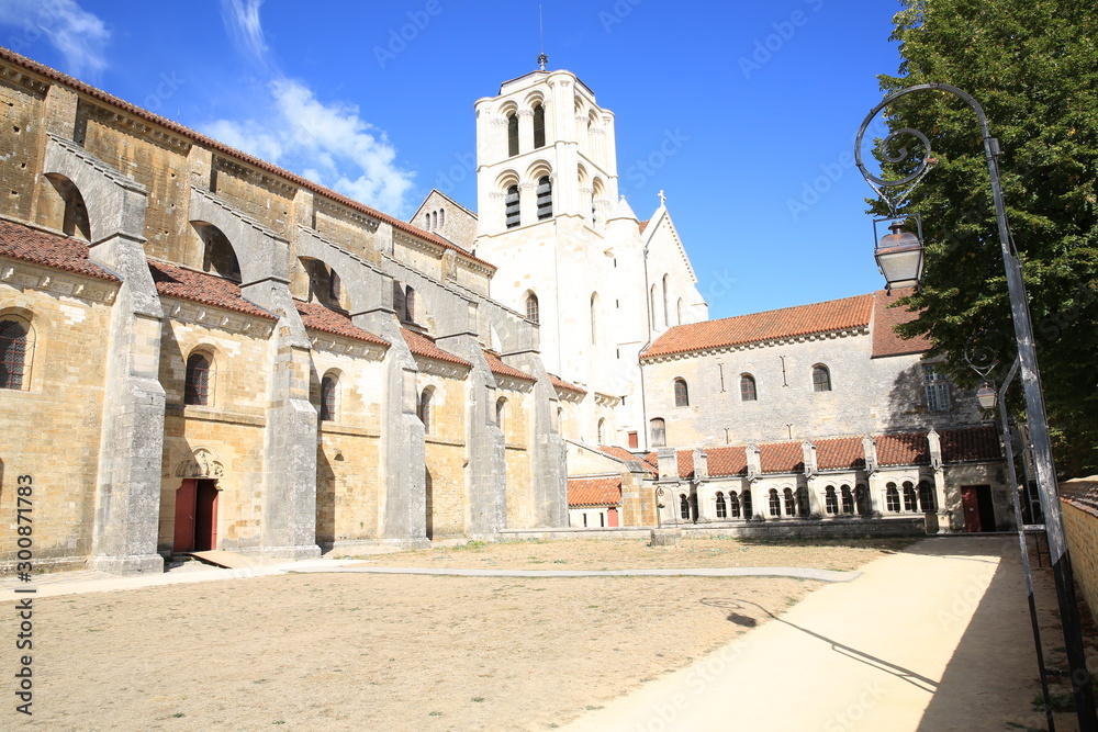 The medieval Cathedral of Vezelay in Burgundy, France