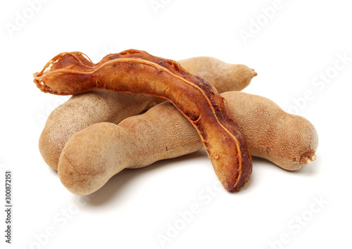 Fotografía Tamarind on white background