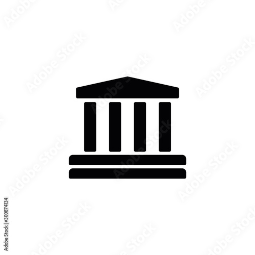 icon of the Museum. vector flat illustration