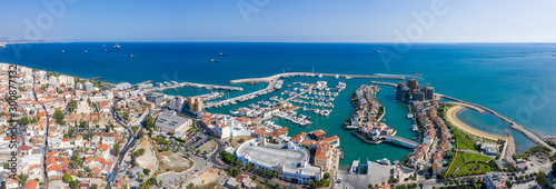 Aerial view of the new marina in Limassol photo