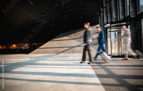 Business people at airport hall