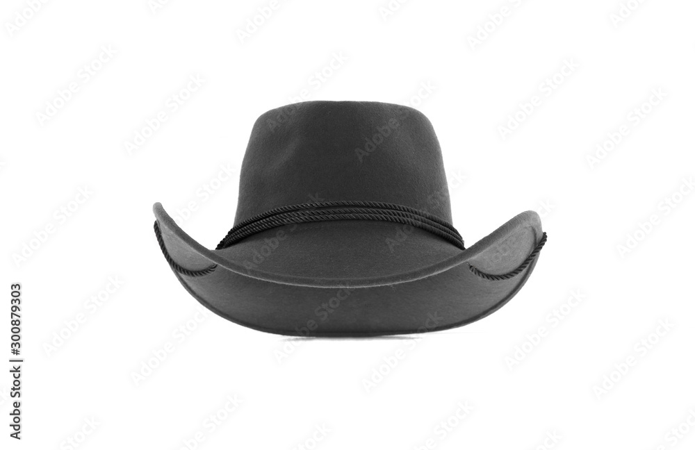 classic mafia hat isolated on white
