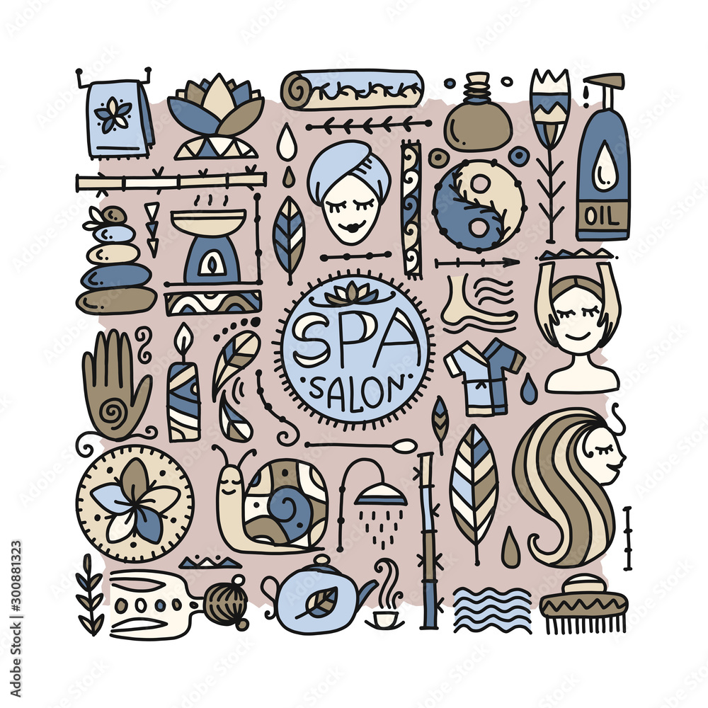 Spa salon background for your design