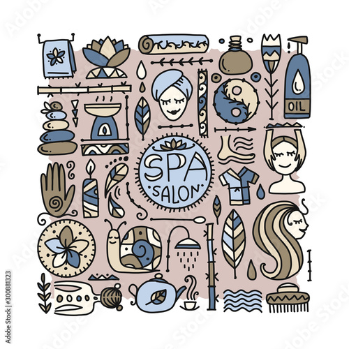 Spa salon background for your design