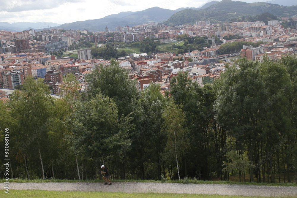 View of Bilbao from the hills
