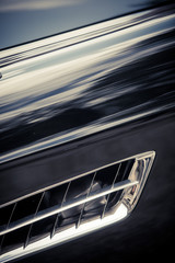 Poster Zwart Ventilatieroosters van vintage oldtimer  © bizoo_n
