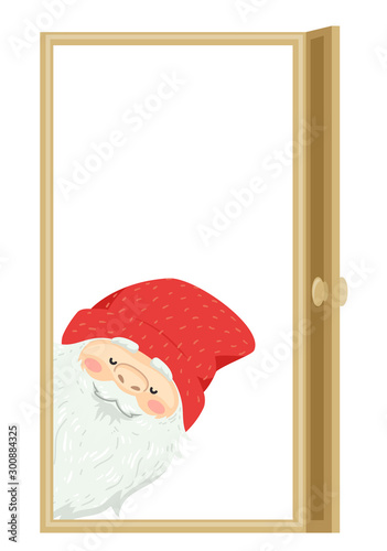 Iceland Yule Lad Door Sniffer Illustration