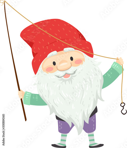 Iceland Yule Lad Meat Hook Illustration