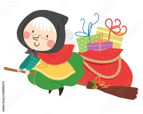 Old Witch Woman Norway Chri...