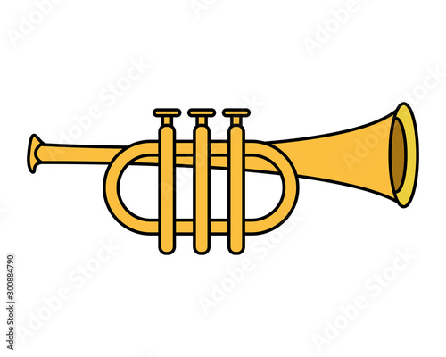 trumpet air instrument musical icon