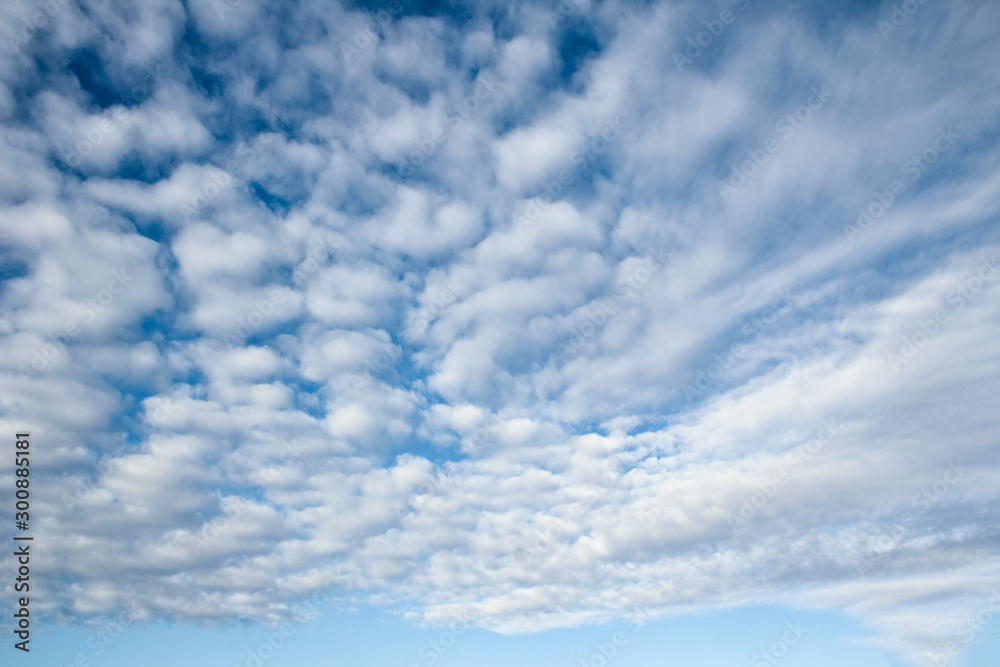 Fantastic soft white clouds against blue sky Fantastic soft white clouds against blue sky