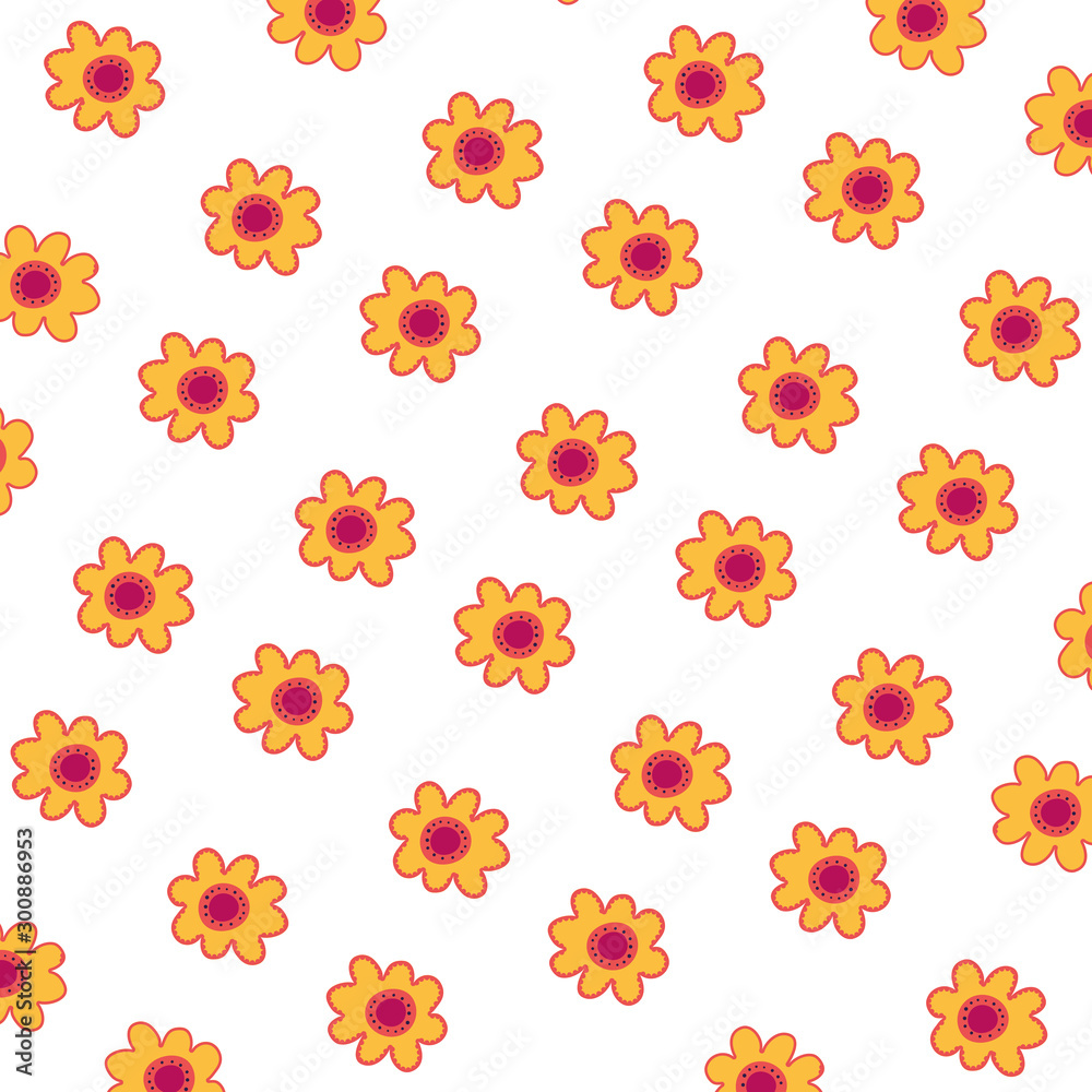 beautiful flowers garden decoration pattern